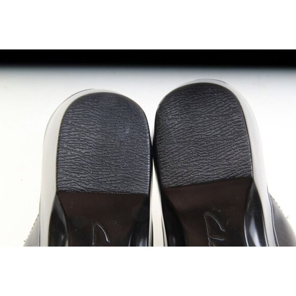 NWOB Clarks Bendables Slip On Slides Comfort Leather Black Mules Women's Sz 9 - Picture 9 of 13